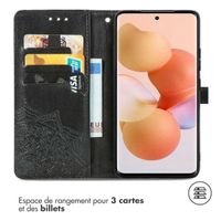 imoshion Etui de téléphone portefeuille Mandala Xiaomi 12T (Pro) - Noir