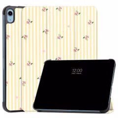 imoshion Coque tablette Design Trifold Apple iPad 11 (2025) 11 pouces A16 / iPad 10 (2022) 10.9 pouces - Garden Stripes