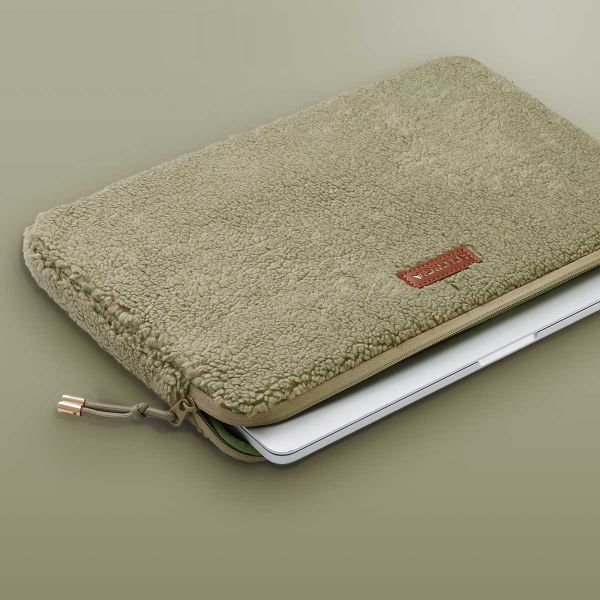 Selencia Pochette ordinateur Teddy 13-14 pouces - Sage Green