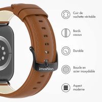 imoshion Bracelet Classic en cuir Apple Watch Series 1 t/m 11 / SE / Ultra (44/45/46/49 mm) - Marron