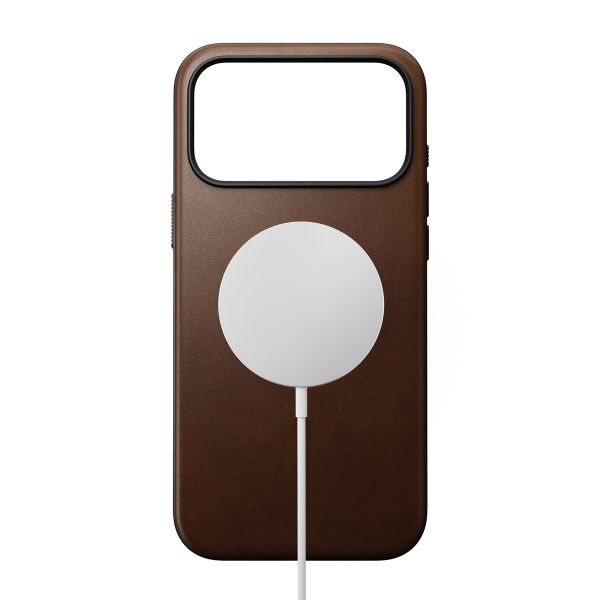 Nomad Coque Modern Leather avec MagSafe Apple iPhone 17 Pro Max - Marron