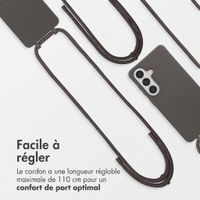 imoshion Coque arrière Color avec cordon amovible et MagSafe Samsung Galaxy S26 - Black Coffee
