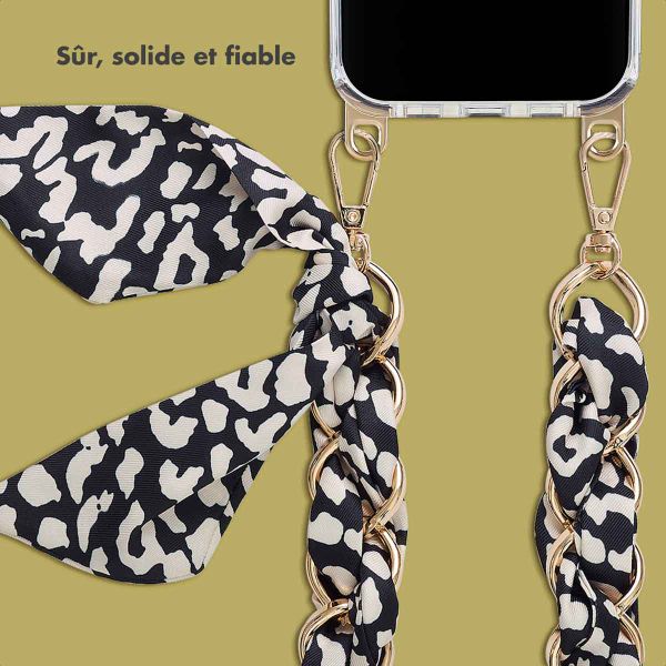 Selencia Bracelet de luxe avec écharpe - Noir