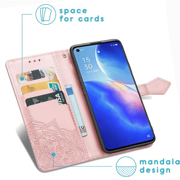 imoshion Etui de téléphone Mandala Oppo Find X3 Lite - Rose champagne