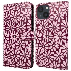 imoshion Étui de télephone portefeuille Design Apple iPhone 15 - Bloom Love Blush