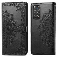 imoshion Etui de téléphone portefeuille Mandala Xiaomi Redmi Note 11 Pro - Noir