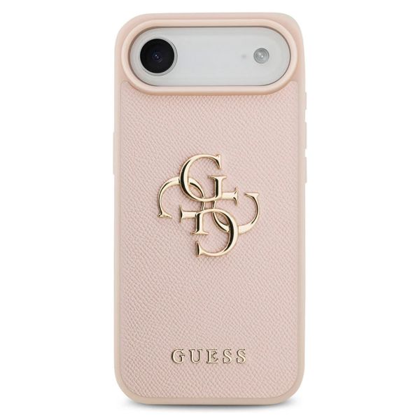Guess Coque Big 4G Logo Grained Apple iPhone Air - Rose
