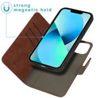imoshion Etui de téléphone de type portefeuille 2-en-1 Apple iPhone 13 - Brun