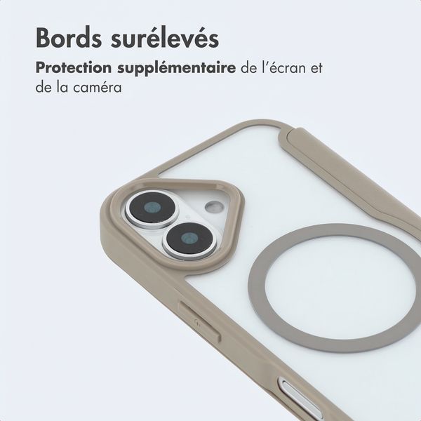 imoshion Bookcase transparente avec MagSafe Apple iPhone 17 - Beige