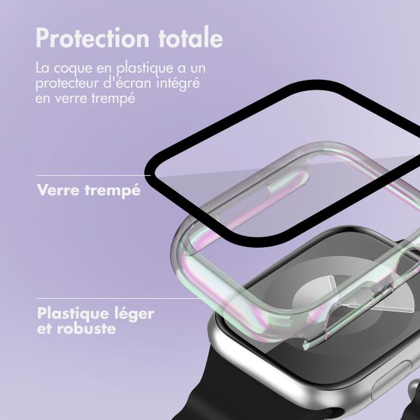 imoshion Coque rigide brillante à couverture complète pour Apple Watch Series 7 / 8 / 9 - 45 mm - Pearlescent