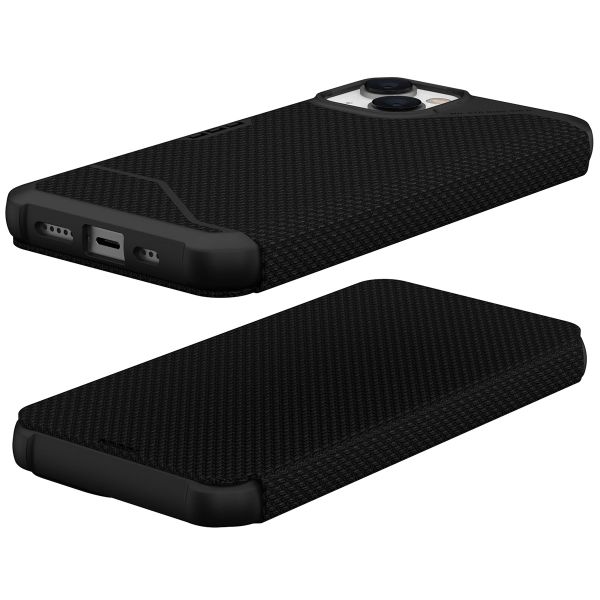 UAG Etui de téléphone portefeuille Metropolis iPhone 14 - Kevlar Black