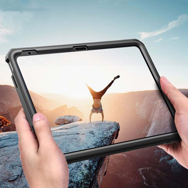 Accezz Coque Rugged Back Apple iPad 11 (2025) 11 pouces A16 / iPad 10 (2022) 10.9 pouces - Noir