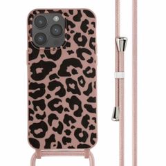 imoshion Coque design en silicone avec cordon Apple iPhone 14 Pro Max - Animal Pink