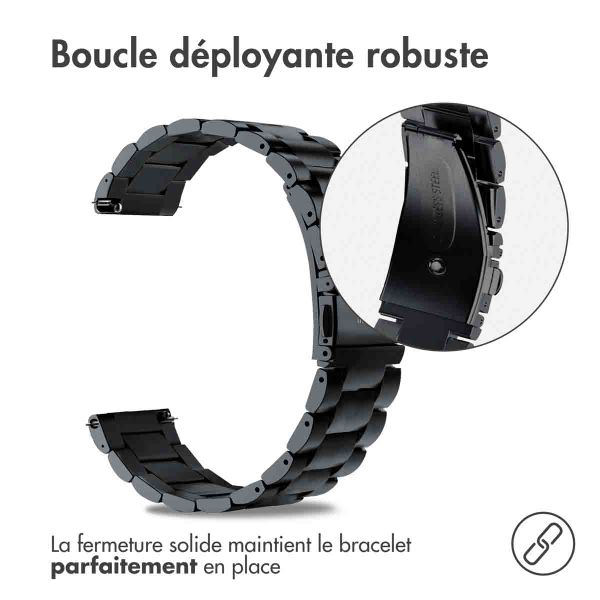 imoshion Bracelet en acier - Connexion universelle de 26 mm - Noir