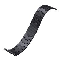 Pitaka Bracelet en fibre de carbone Apple Watch | 44/45/46/49 mm - Retro Carbon Black