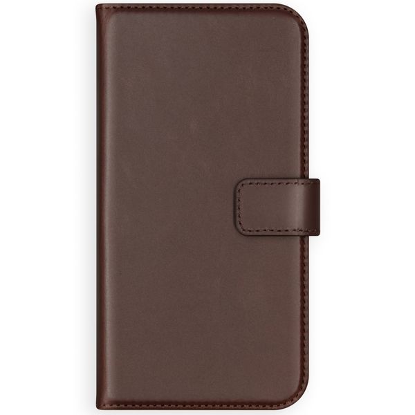Selencia Étui portefeuille en cuir véritable Samsung Galaxy A51 - Marron