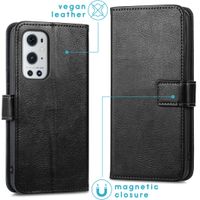 imoshion Étui de télephone portefeuille de luxe OnePlus 9 Pro - Noir