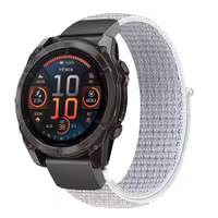 imoshion Bracelet QuickFit® en nylon  - Connexion Garmin 22 mm - Taille L/XL - Blanc