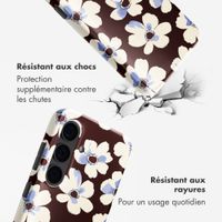 Selencia Coque arrière Vivid Samsung Galaxy S24 - Choco Flower Pop