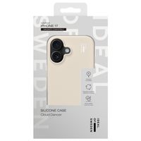 iDeal of Sweden Coque en silicone avec MagSafe Apple iPhone 17 - Cloud Dancer
