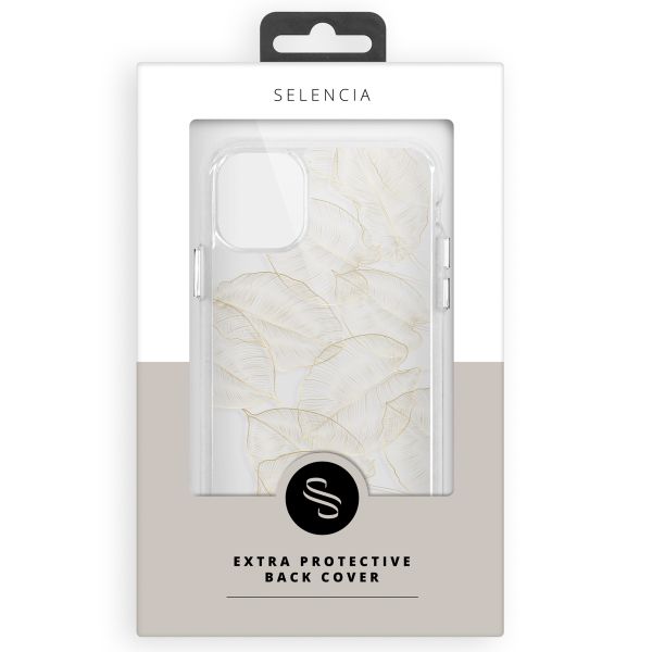 Selencia Coque très protectrice Zarya Fashion Samsung Galaxy A13 (4G) - Gold Botanic