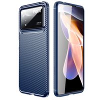 imoshion Coque silicone Carbon Xiaomi Poco X4 Pro - Bleu