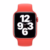 Apple Bracelet Boucle unique en Silicone Apple Watch | 38/40/41/42 mm - Taille 1 - (Product) Red