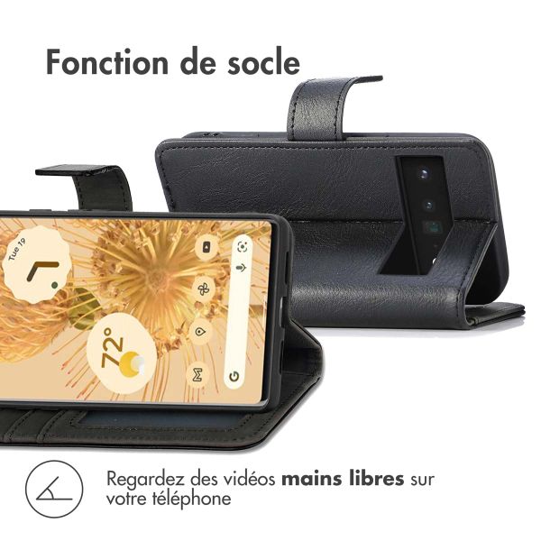 imoshion Étui de téléphone portefeuille Luxe Google Pixel 6 Pro - Noir