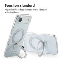 Accezz Coque Ring Stand avec MagSafe Apple iPhone Air - Transparent
