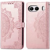 imoshion Etui de téléphone portefeuille Mandala OnePlus Nord 4 - Rose Dorée