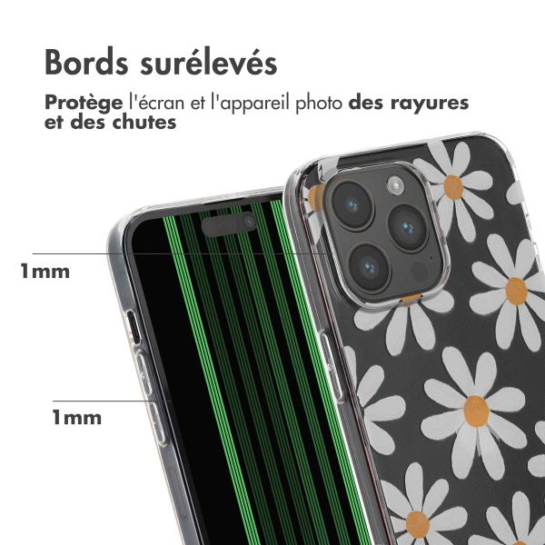 imoshion Coque Design Apple iPhone 15 Pro Max - Daisy Flower