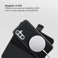Selencia Étui portefeuille amovible Olyn avec MagSafe Samsung Galaxy A56 - Noir