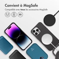 imoshion Coque arrière Color avec cordon amovible et MagSafe Apple iPhone 14 Pro Max - Black Coffee