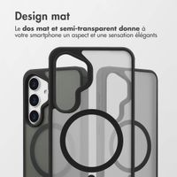 Accezz Coque Givrée Robuste avec MagSafe Samsung Galaxy S25 - Noir