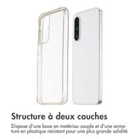 imoshion Coque arrière transparente Pailletée Samsung Galaxy A36 / A56 - Doré