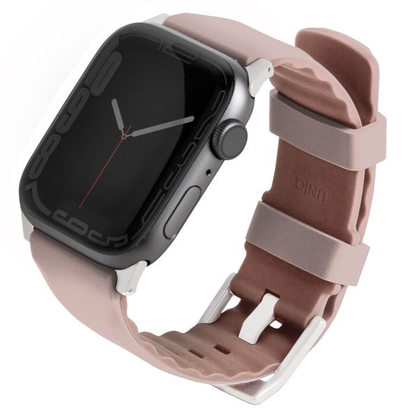 Uniq Bracelet Linus en silicone AiroSoft™ Apple Apple Watch Series 1 á 9 / SE (38/40/41 mm) | Series 10 (42 mm) - Rose Rose