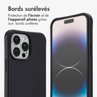 imoshion Coque arrière Color avec cordon amovible et MagSafe Apple iPhone 14 Pro Max - Noir