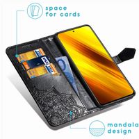 imoshion Etui de téléphone portefeuille Mandala Xiaomi Poco X3 (Pro) - Noir