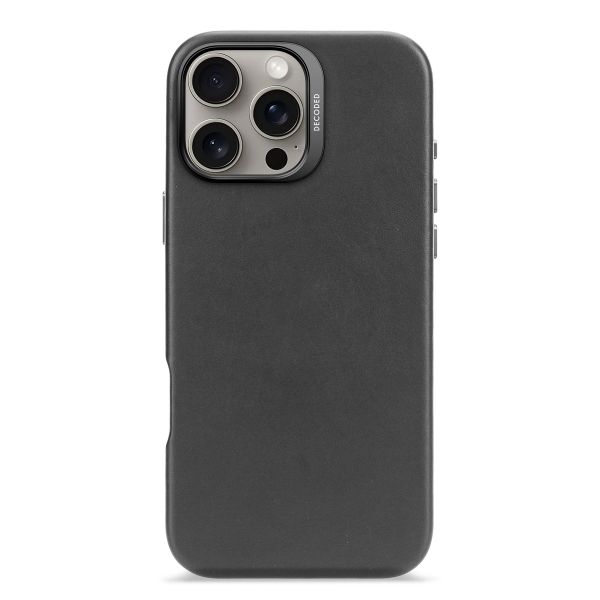 Decoded Coque en cuir MagSafe Apple iPhone 16 Pro Max - Noir
