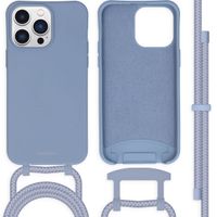 imoshion Coque de couleur avec cordon amovible Apple iPhone 14 Pro Max - Ash Blue