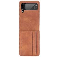 imoshion Étui de télephone portefeuille Luxe Samsung Galaxy Z Flip 3 - Marron
