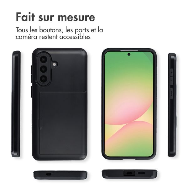 imoshion Coque arrière avec porte-cartes Samsung Galaxy A57 (5G) - Noir
