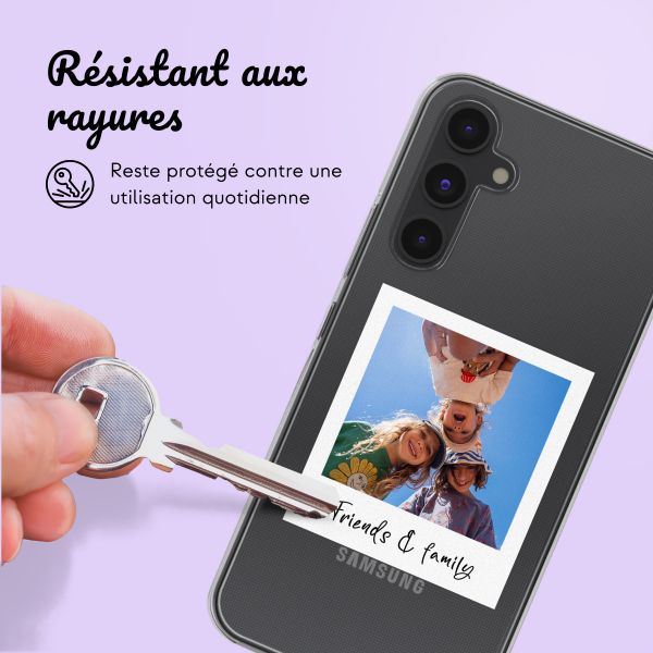 Coque personnalisée avec polaroid Samsung Galaxy A54 (5G) - Transparent