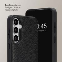 Selencia Coque de télephone Nova avec cordon et porte-cartes Samsung Galaxy S25 FE - Noir