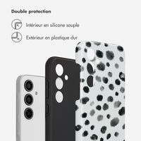 Selencia Coque arrière Vivid Tough Samsung Galaxy A35  - Trendy Leopard