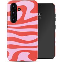 Selencia Coque arrière Vivid avec MagSafe Samsung Galaxy S25 - Dream Swirl Pink