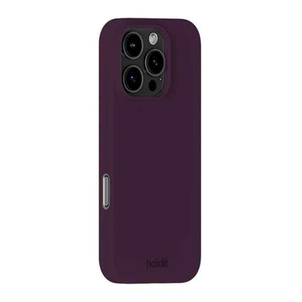 Holdit Coque Silicone Apple iPhone 16 Pro - Deep Plum