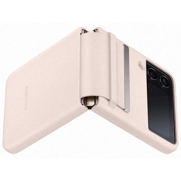 Samsung Original Coque en cuir Galaxy Z Flip 4 - Peach