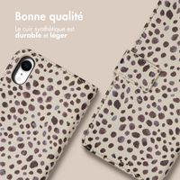 imoshion Étui de télephone portefeuille Design Apple iPhone Xr - Black And White Dots