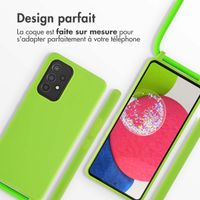 imoshion Coque en silicone avec cordon Samsung Galaxy A53 - Fluor Groen